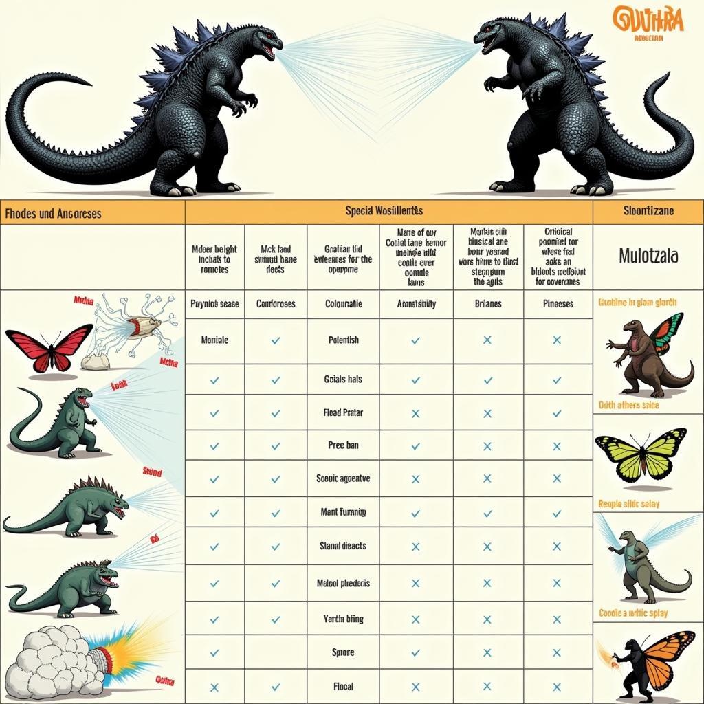 Godzilla vs Mothra: So Sánh Sức Mạnh