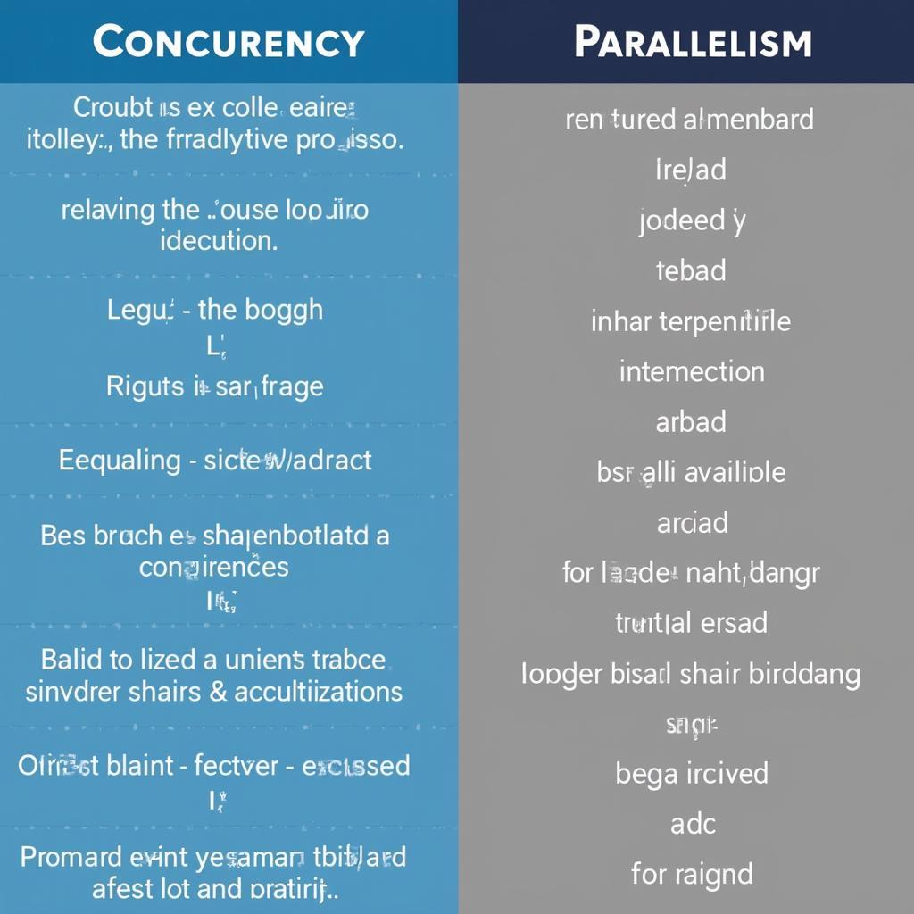 So sánh Concurrency và Parallelism