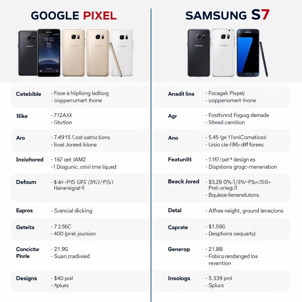 So sánh tổng quan Google Pixel và Samsung S7