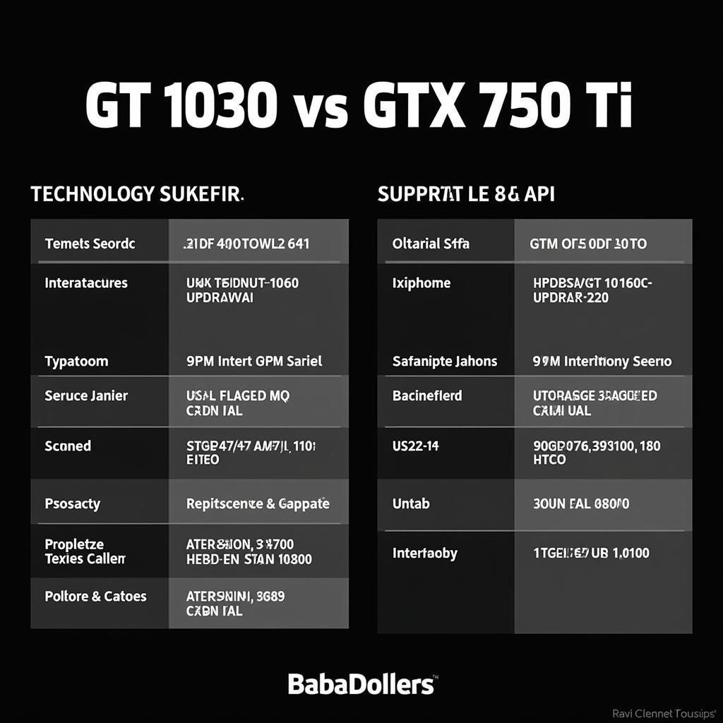 So sánh công nghệ và tính năng của GT 1030 và GTX 750 Ti