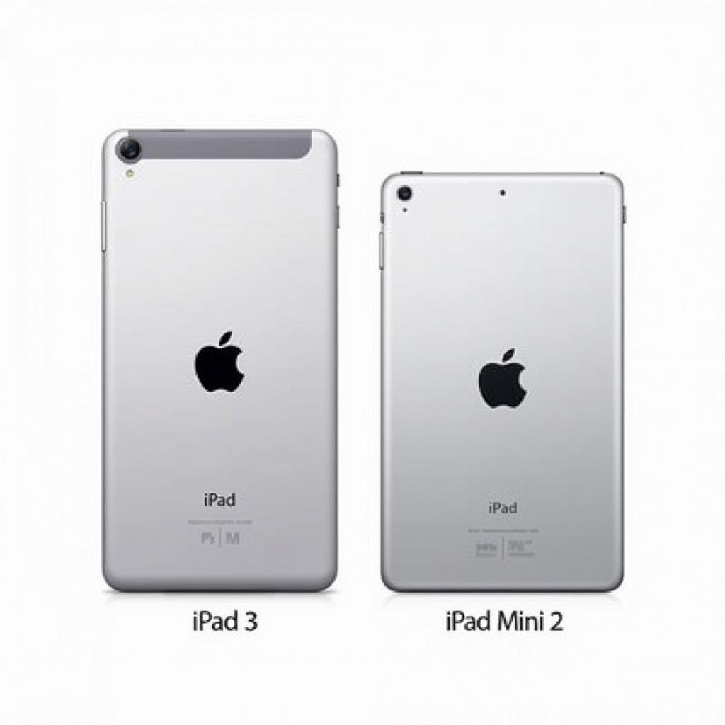 So sánh thiết kế iPad 3 và iPad Mini 2