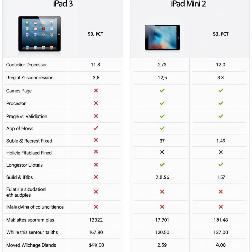 Tổng kết so sánh iPad 3 và iPad Mini 2