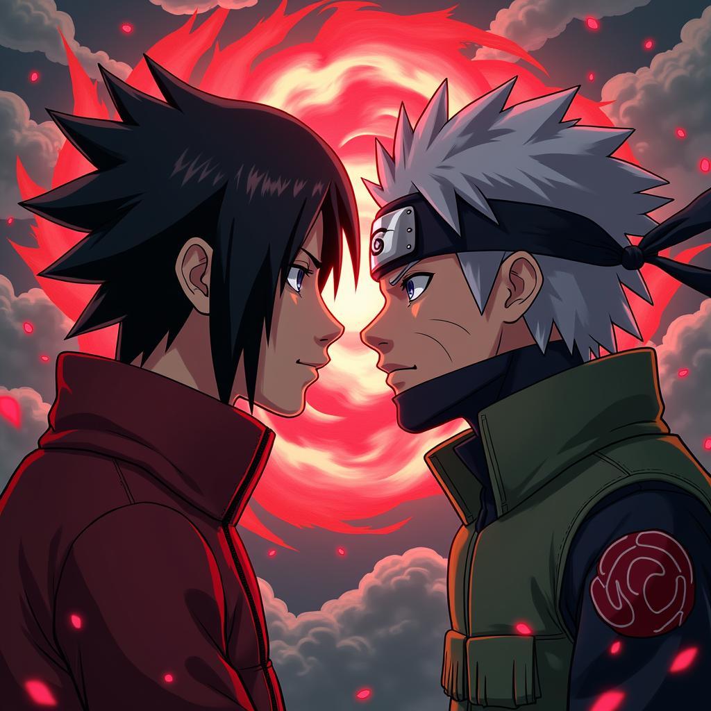 Itachi và Kakashi đối đầu Sharingan