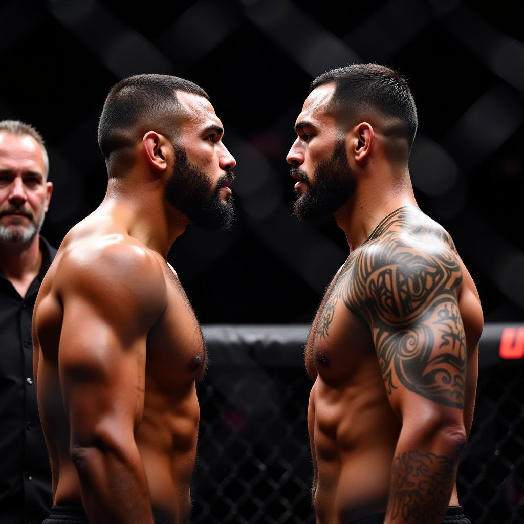 Kelvin Gastelum và Robert Whittaker đối mặt trước trận đấu