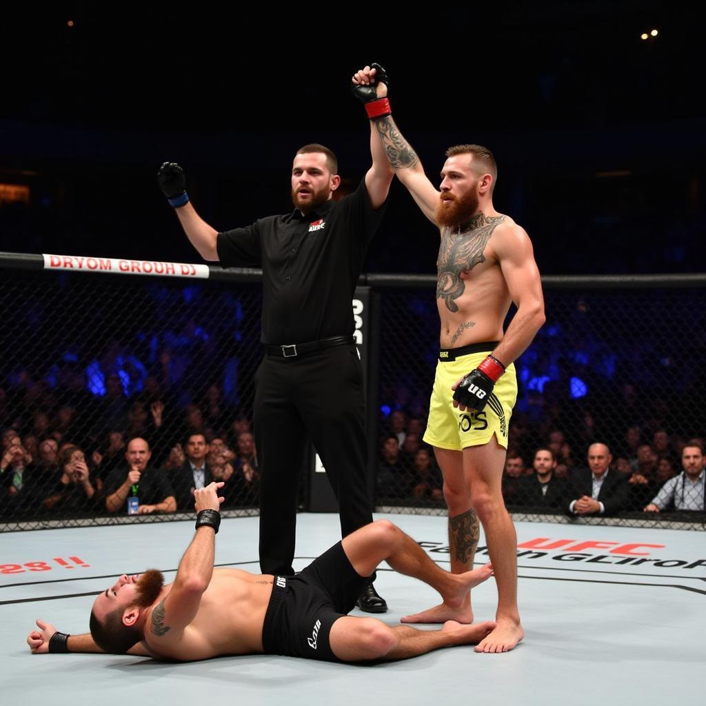 Khabib giành chiến thắng trước McGregor