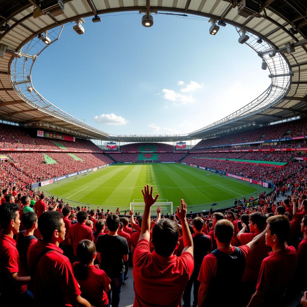 Khán giả cổ vũ Bồ Đào Nha vs Azerbaijan