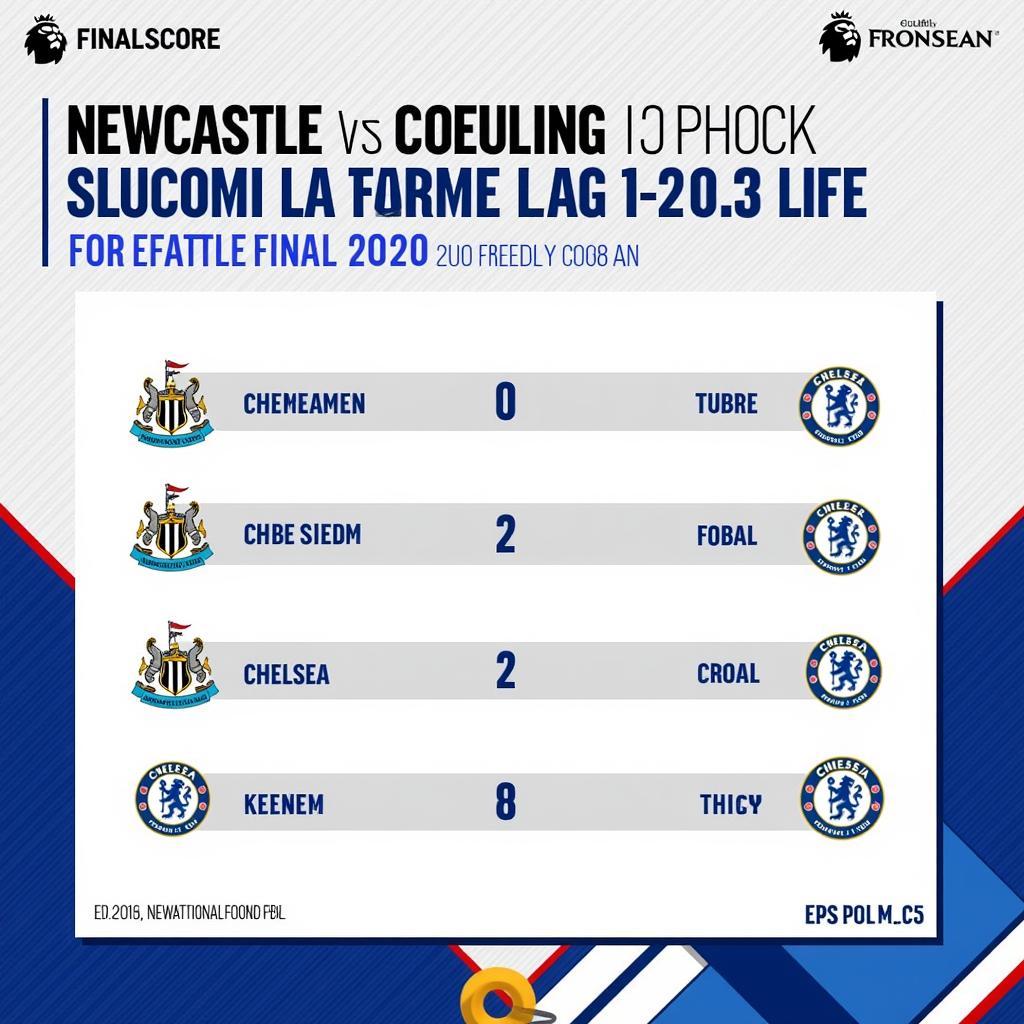 Kết quả trận đấu Newcastle vs Chelsea