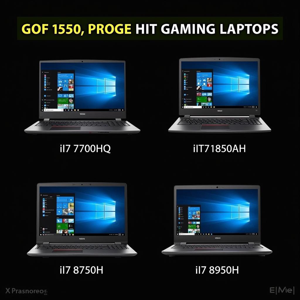 Laptop gaming với i7 7700HQ và i7 8750H