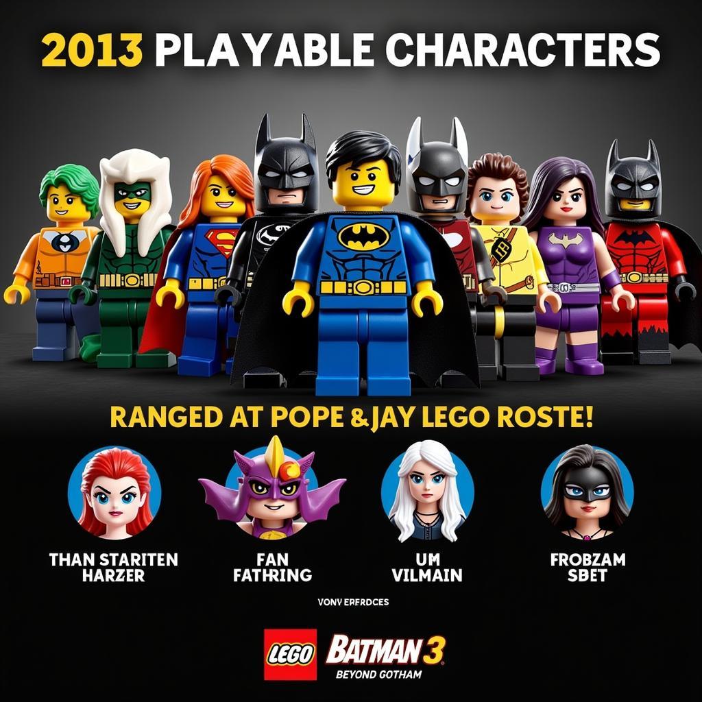 Đa dạng nhân vật trong Lego Batman 3