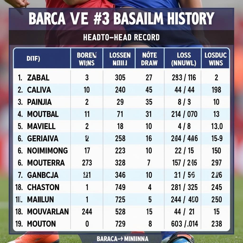 Lịch sử đối đầu giữa hai đội bóng Barca và Mallorca