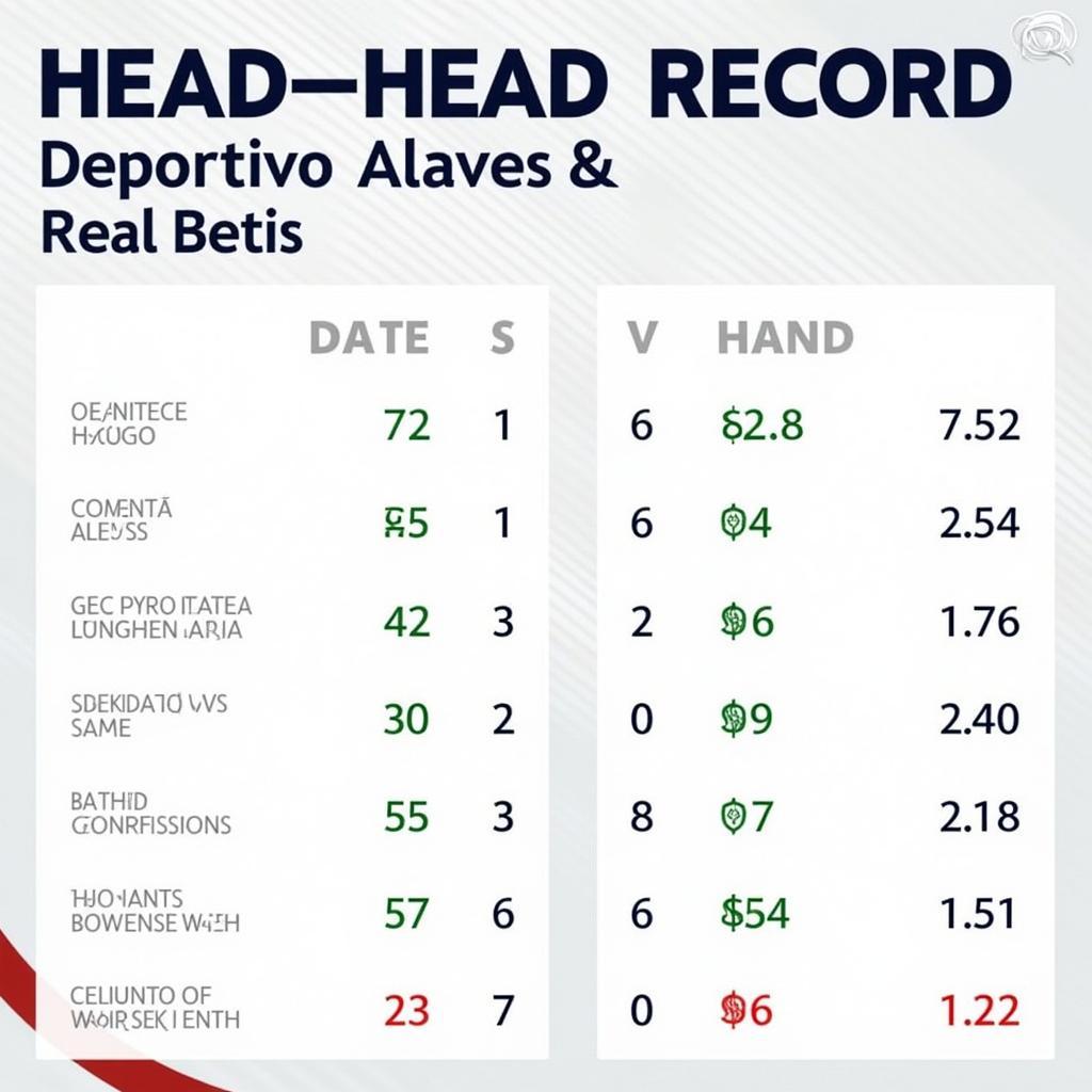 Lịch sử đối đầu giữa Deportivo Alavés và Real Betis