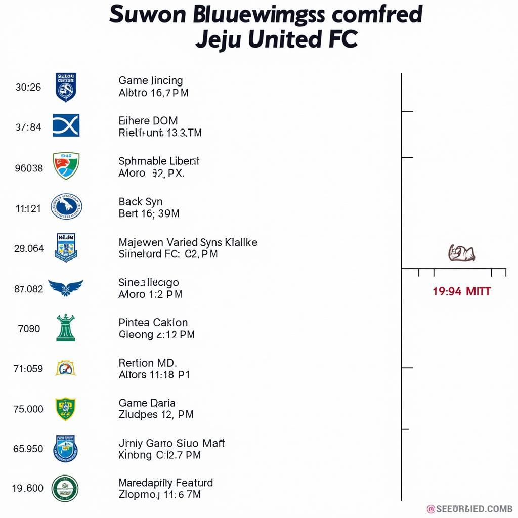 Lịch Sử Đối Đầu Suwon Bluewings - Jeju United FC