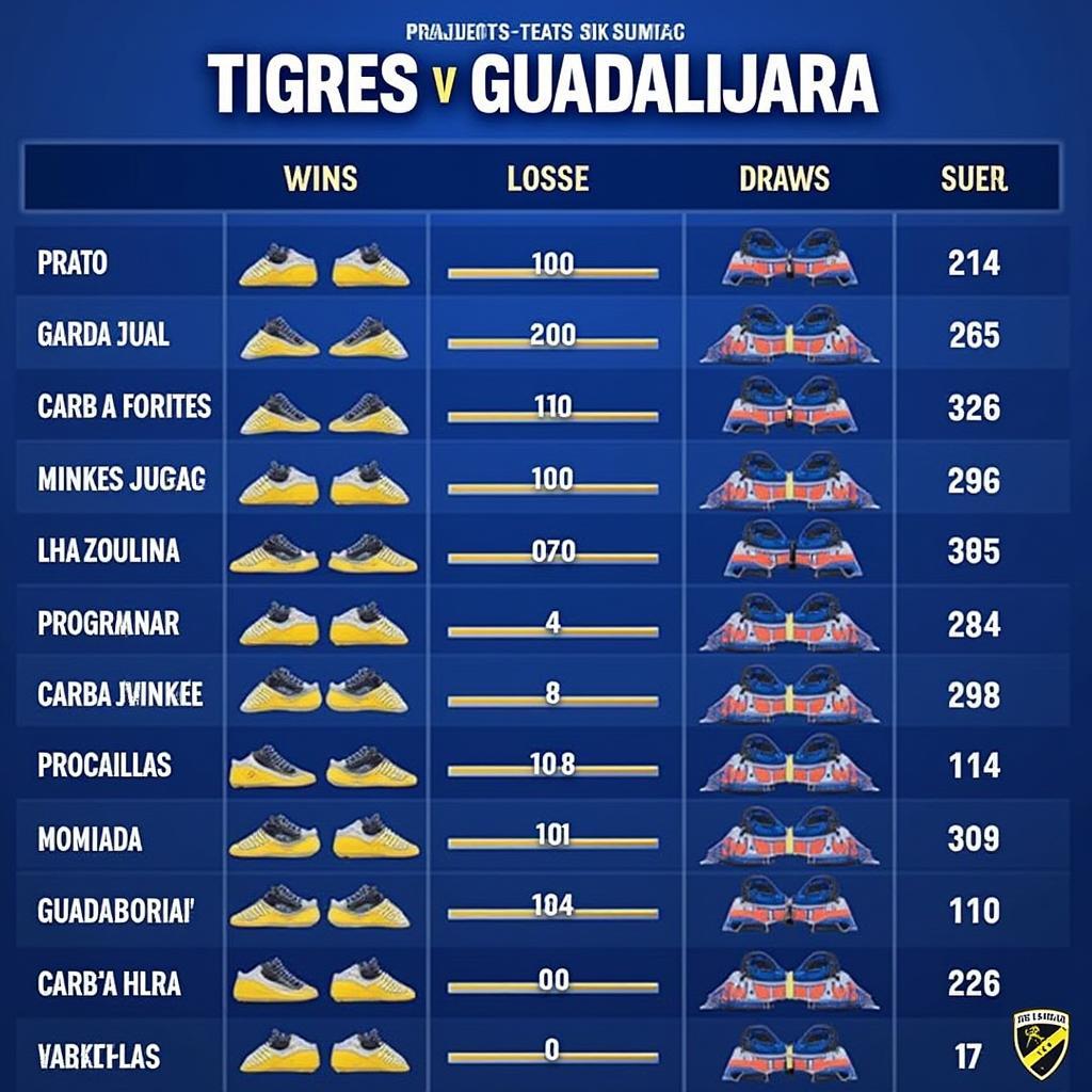 Lịch sử đối đầu giữa Tigres và Guadalajara