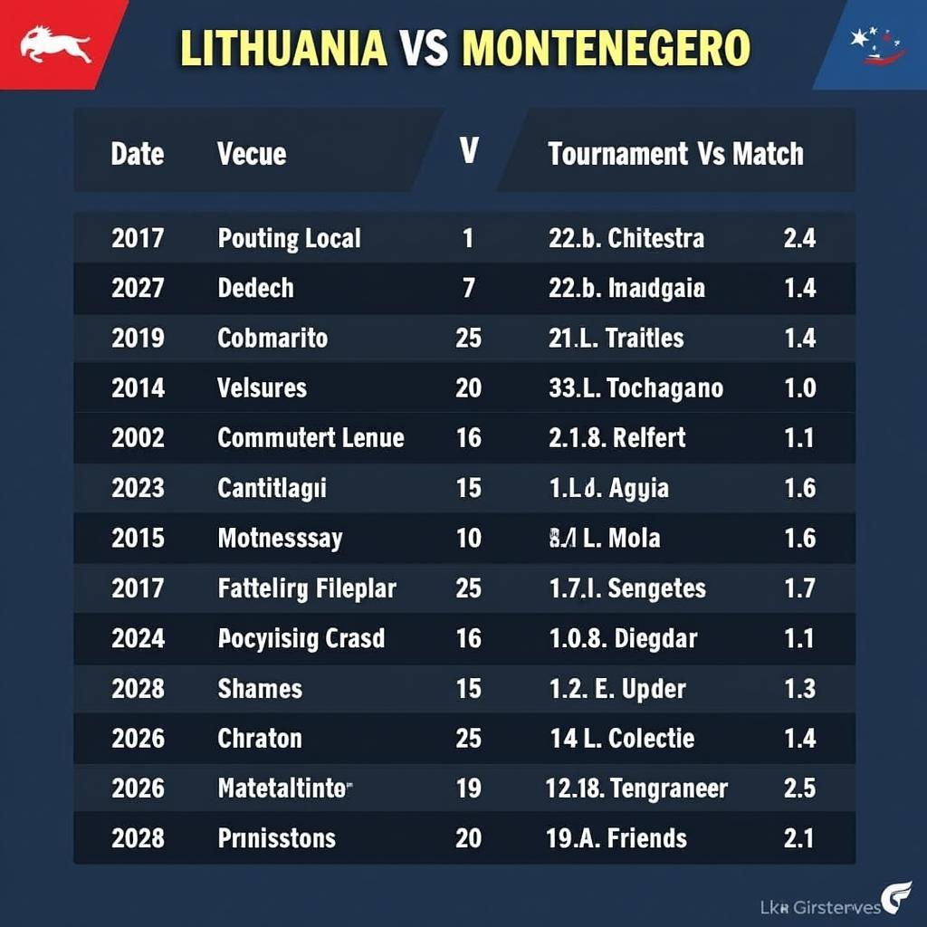 Lịch sử đối đầu giữa Lithuania và Montenegro