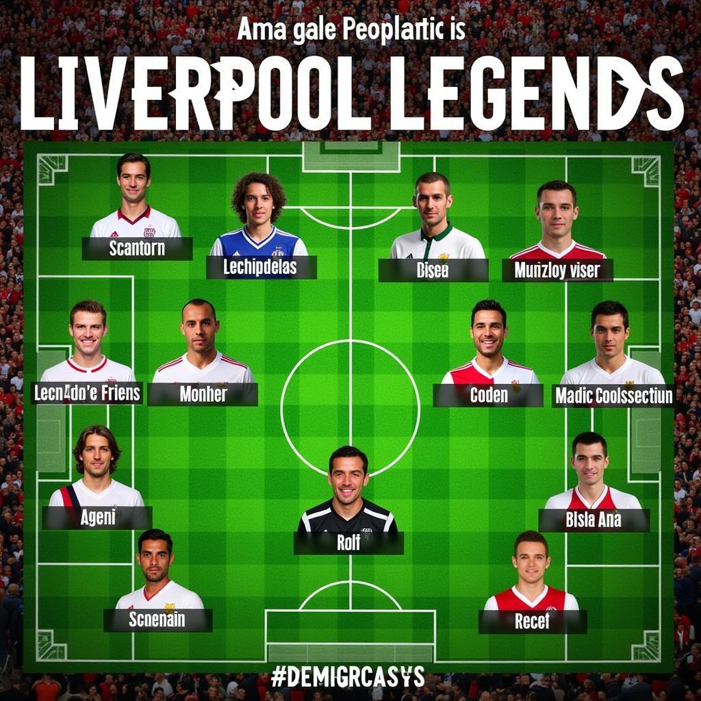 Đội hình ra sân của Liverpool Legends và Ajax Legends