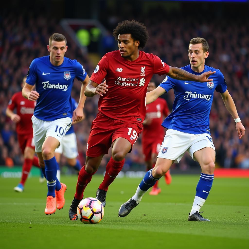 Liverpool tấn công dồn dập khiến hàng phòng ngự Rangers lo lắng