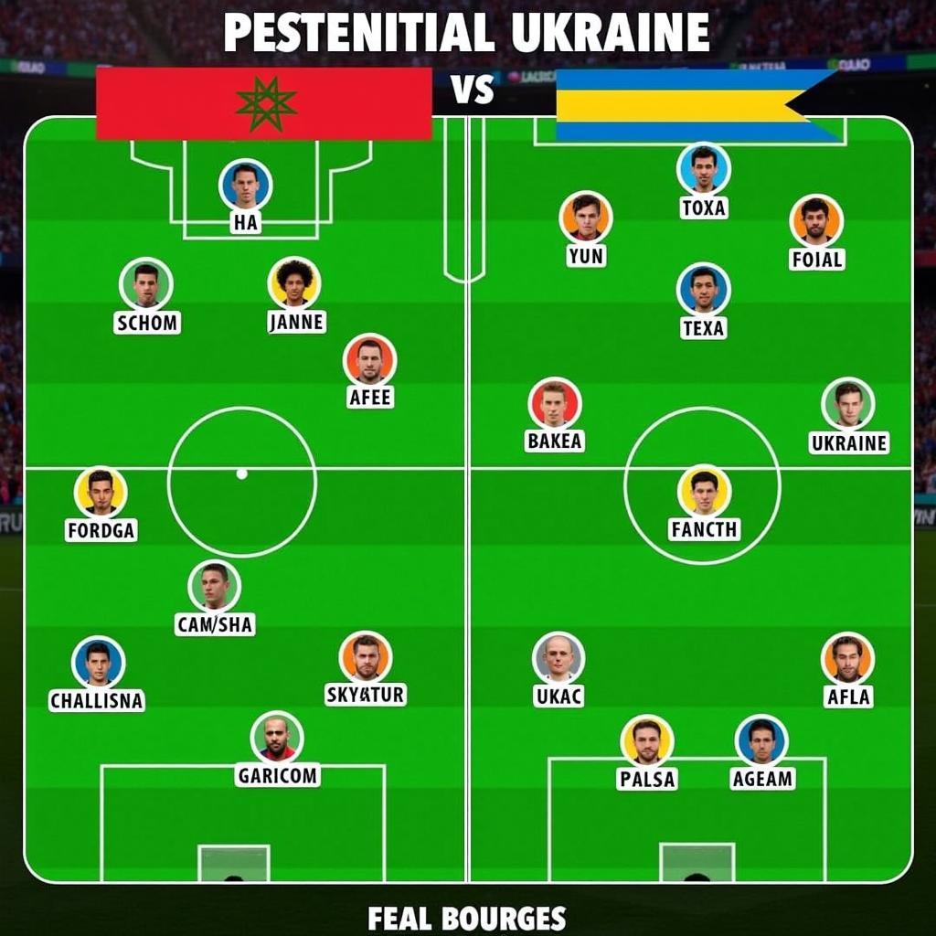 Đội hình ra sân dự kiến Maroc vs Ukraine