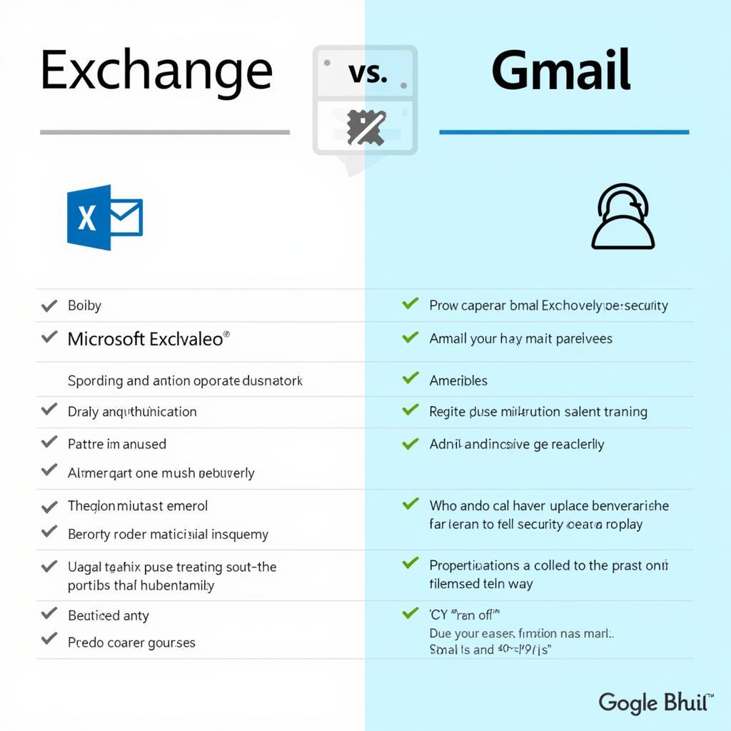 So sánh bảo mật Microsoft Exchange và Gmail