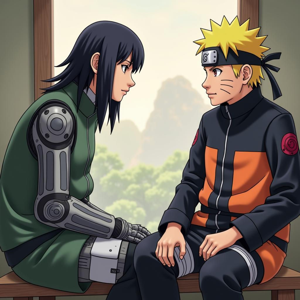 Naruto nói chuyện với Nagato