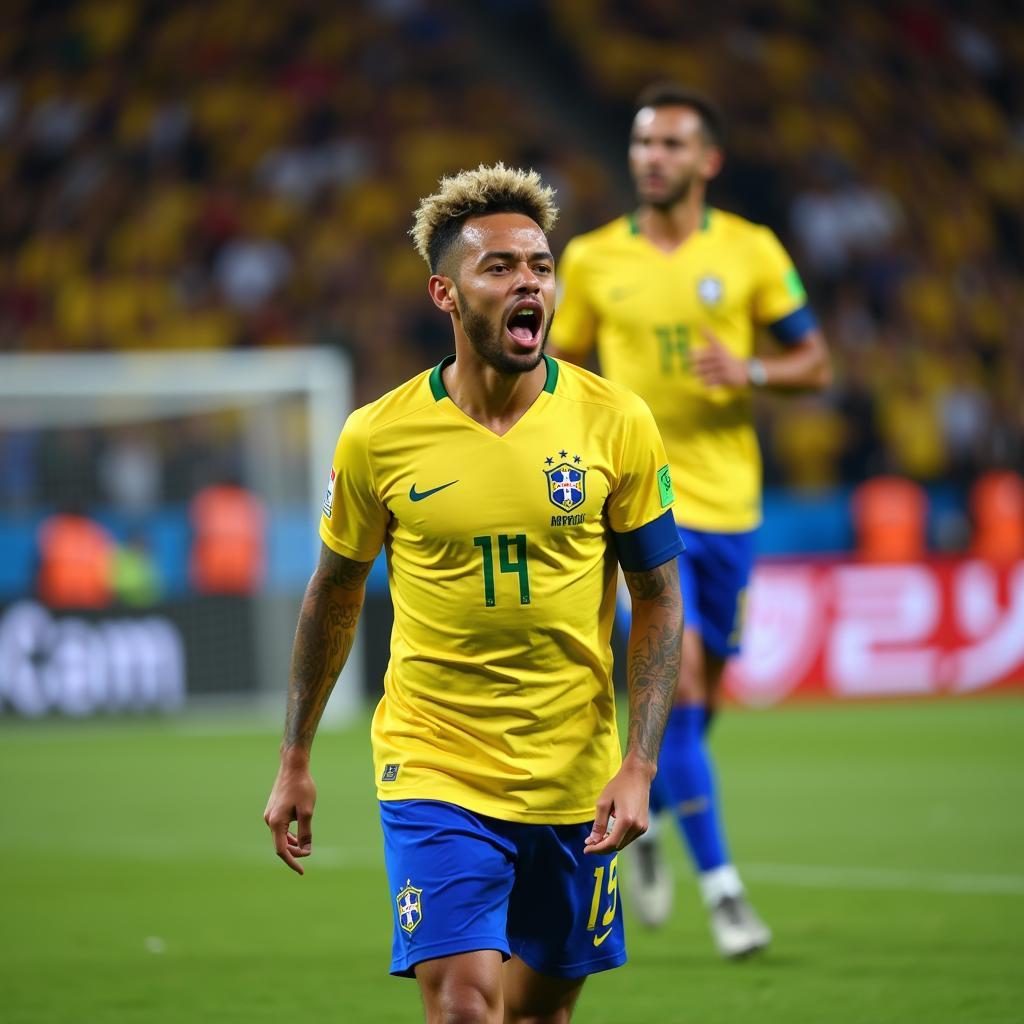 Neymar tỏa sáng rực rỡ trong trận đấu giữa Brazil và Hàn Quốc