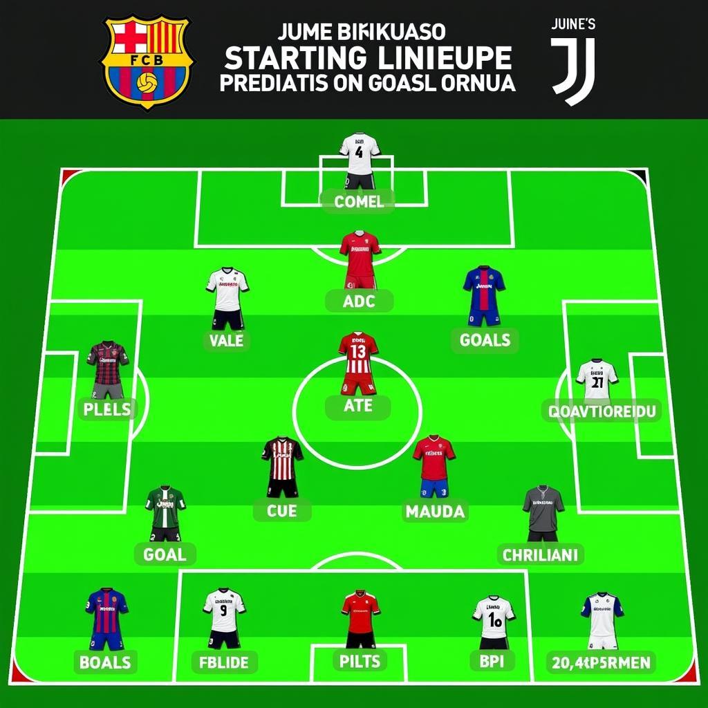 Nhận định Barca vs Juventus: Đội hình ra sân dự kiến