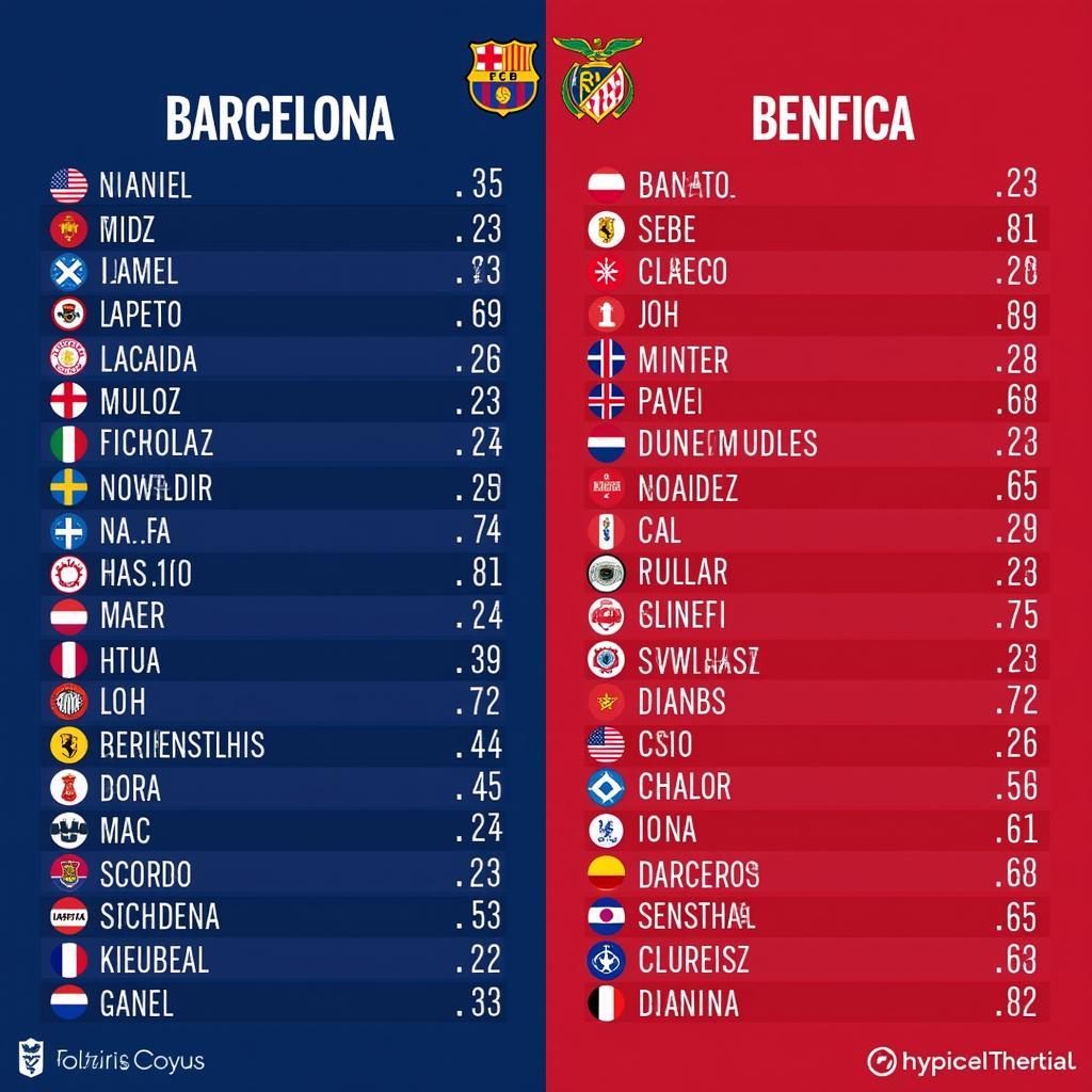 Nhận định phong độ Barca và Benfica trước trận đấu