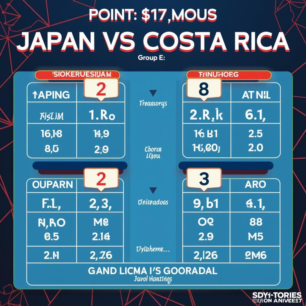 Nhật Bản vs Costa Rica: Phân tích cục diện bảng E