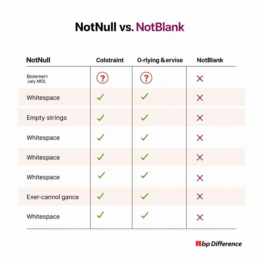 So sánh NotNull và NotBlank