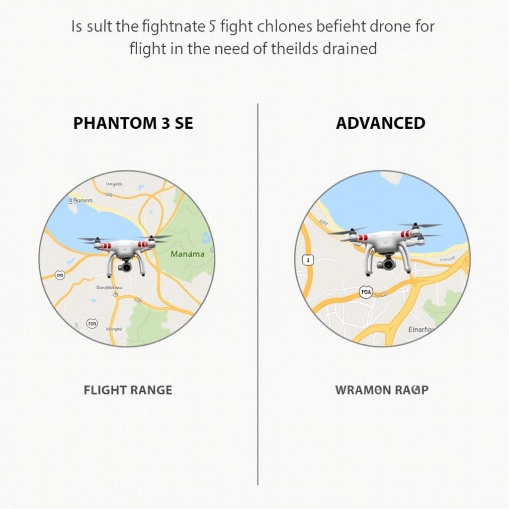 So sánh Phạm Vi Bay của Phantom 3 SE và Advanced