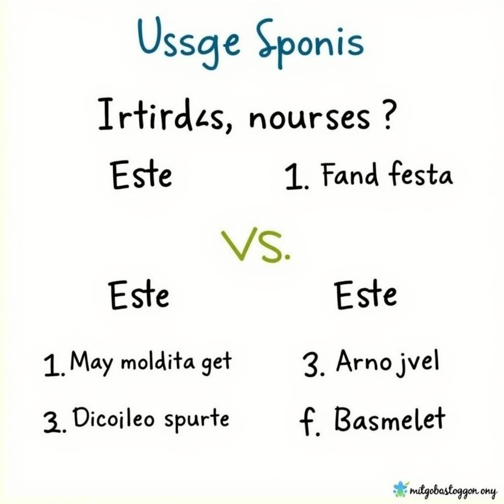 Phân biệt "Este" và "Esta" với danh từ nam tính