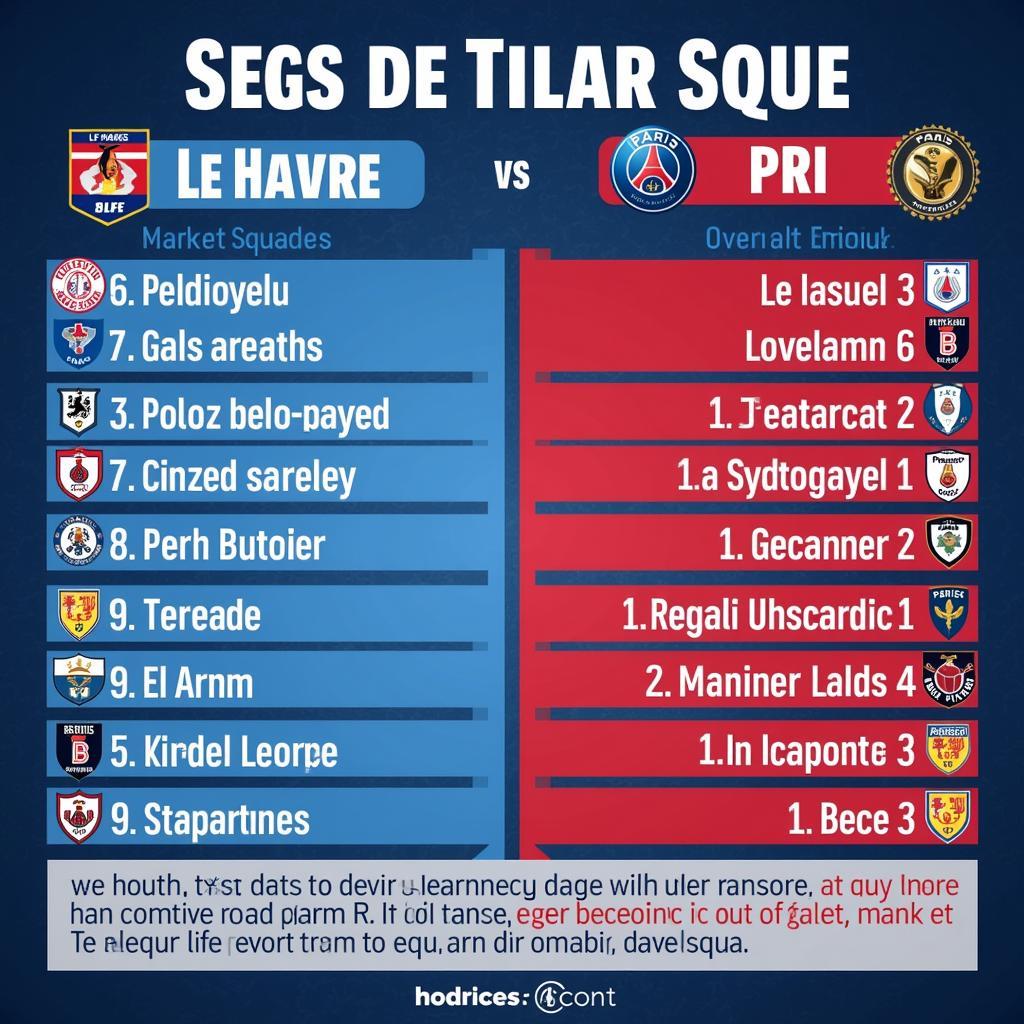 Phân tích lực lượng Le Havre vs PSG