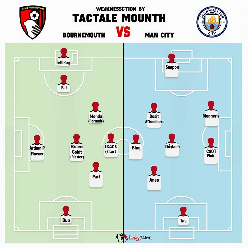 Phân tích sức mạnh giữa Bournemouth và Man City