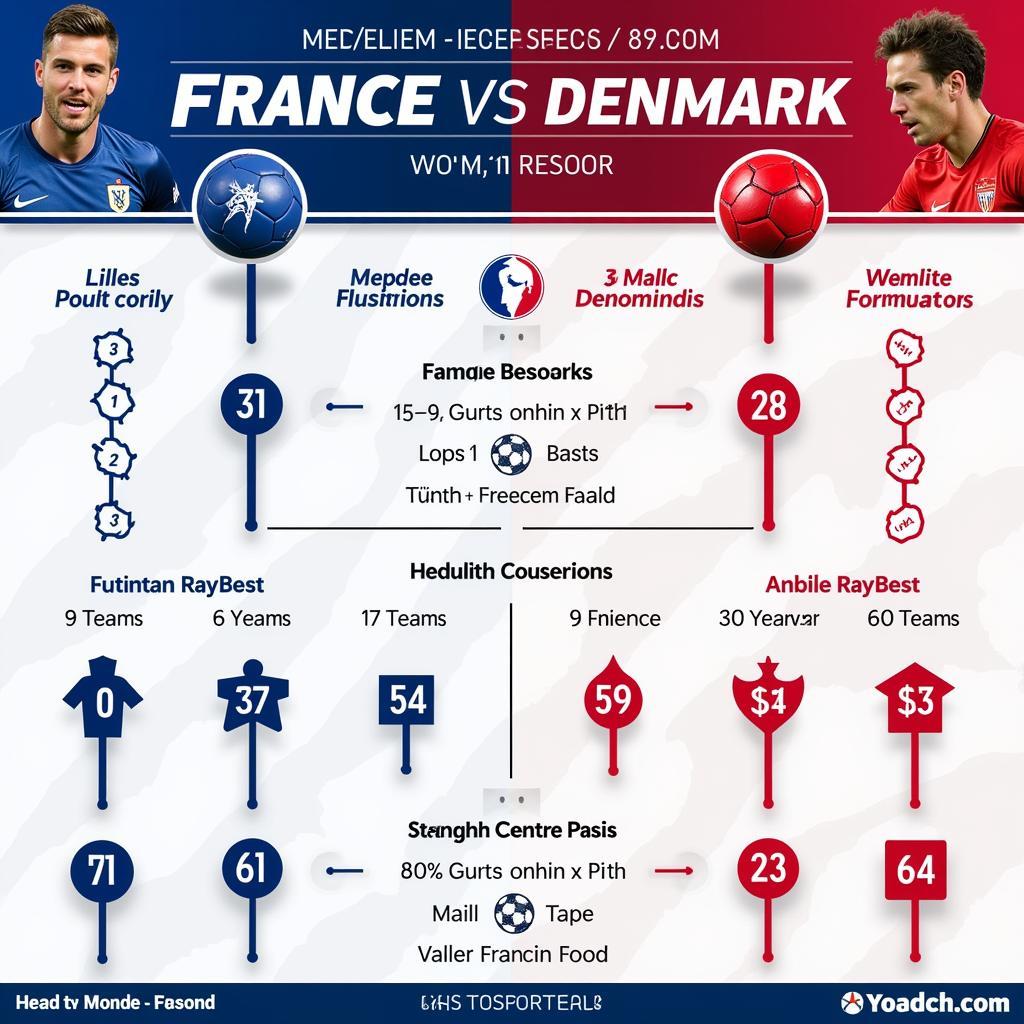 Phân tích sức mạnh Pháp vs Đan Mạch