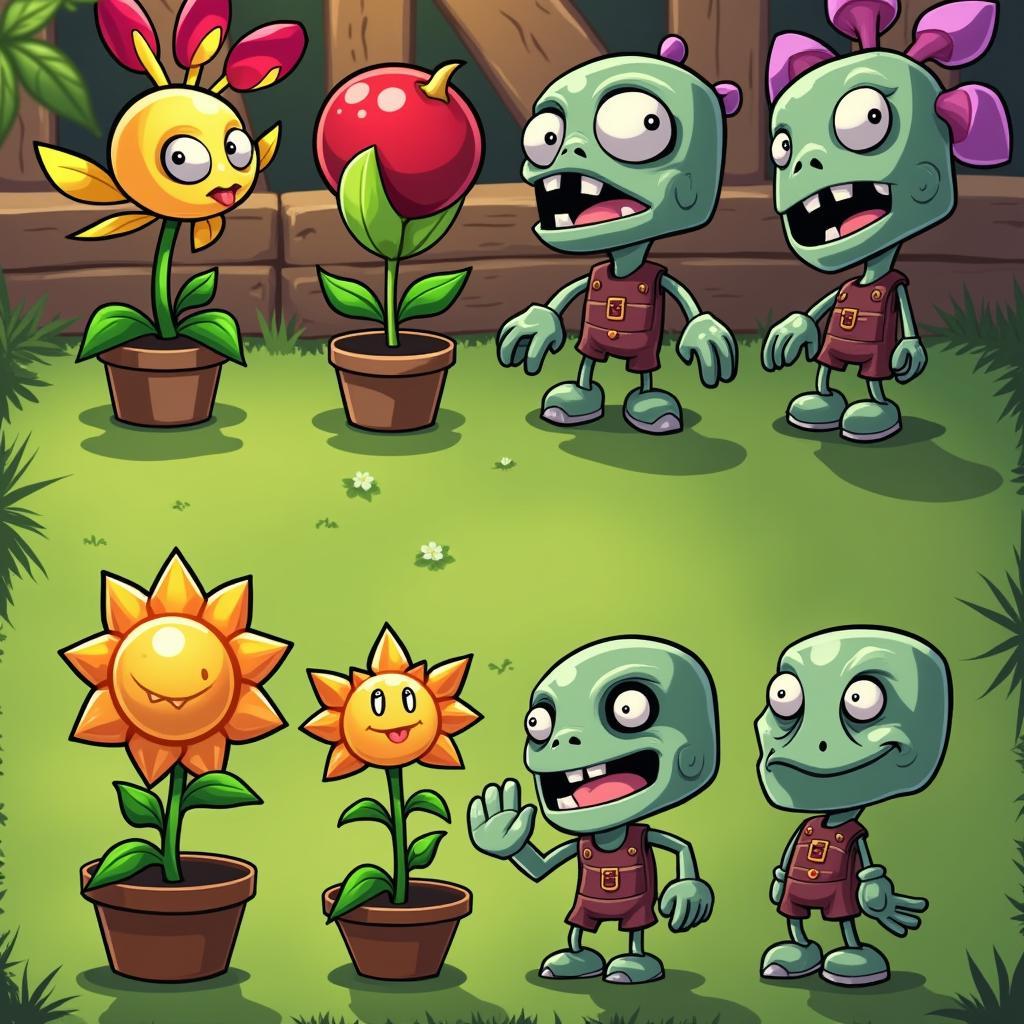 Plants vs. Zombies 2 Peashooter kết hợp với Repeater