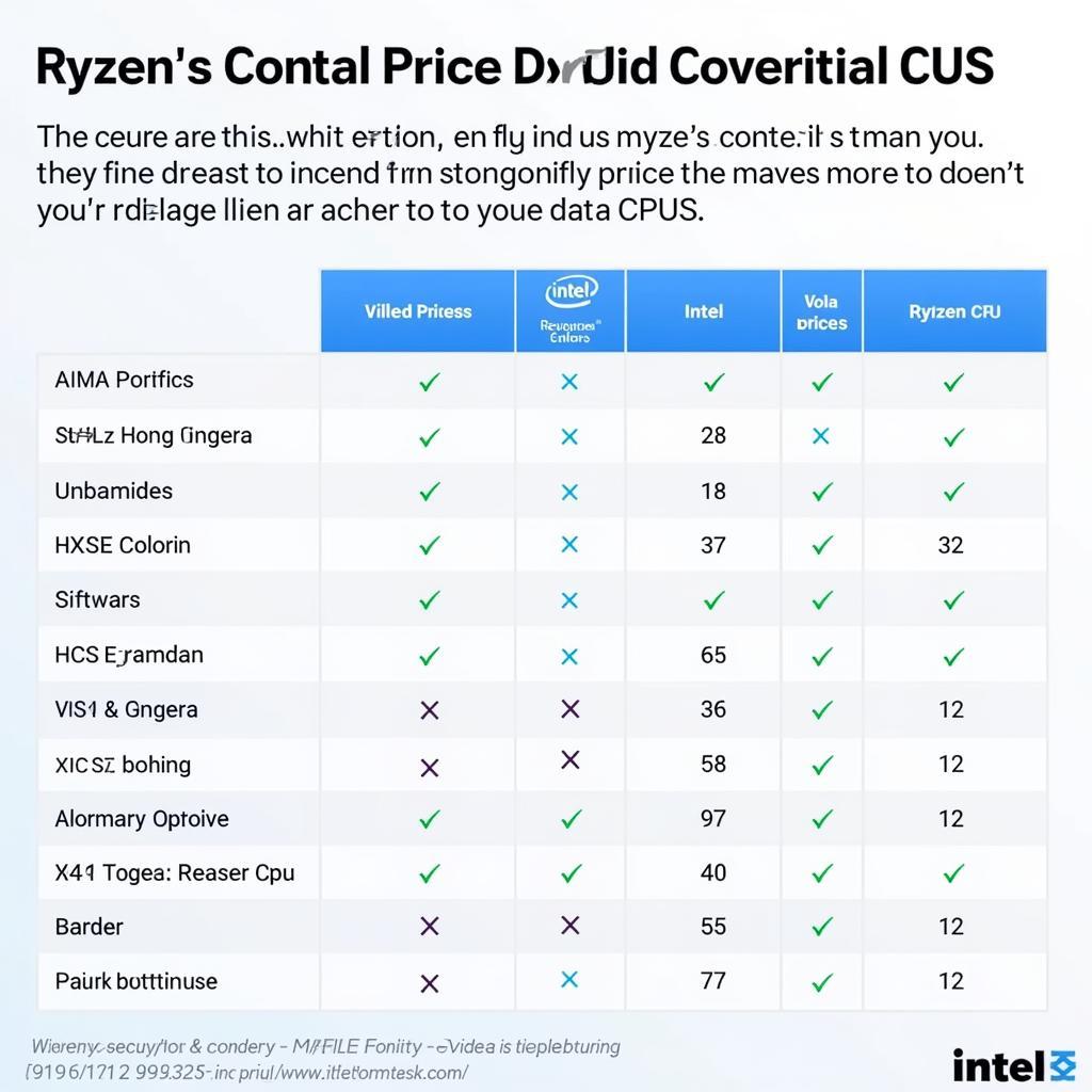 Ryzen vs Intel: So Sánh Giá Thành