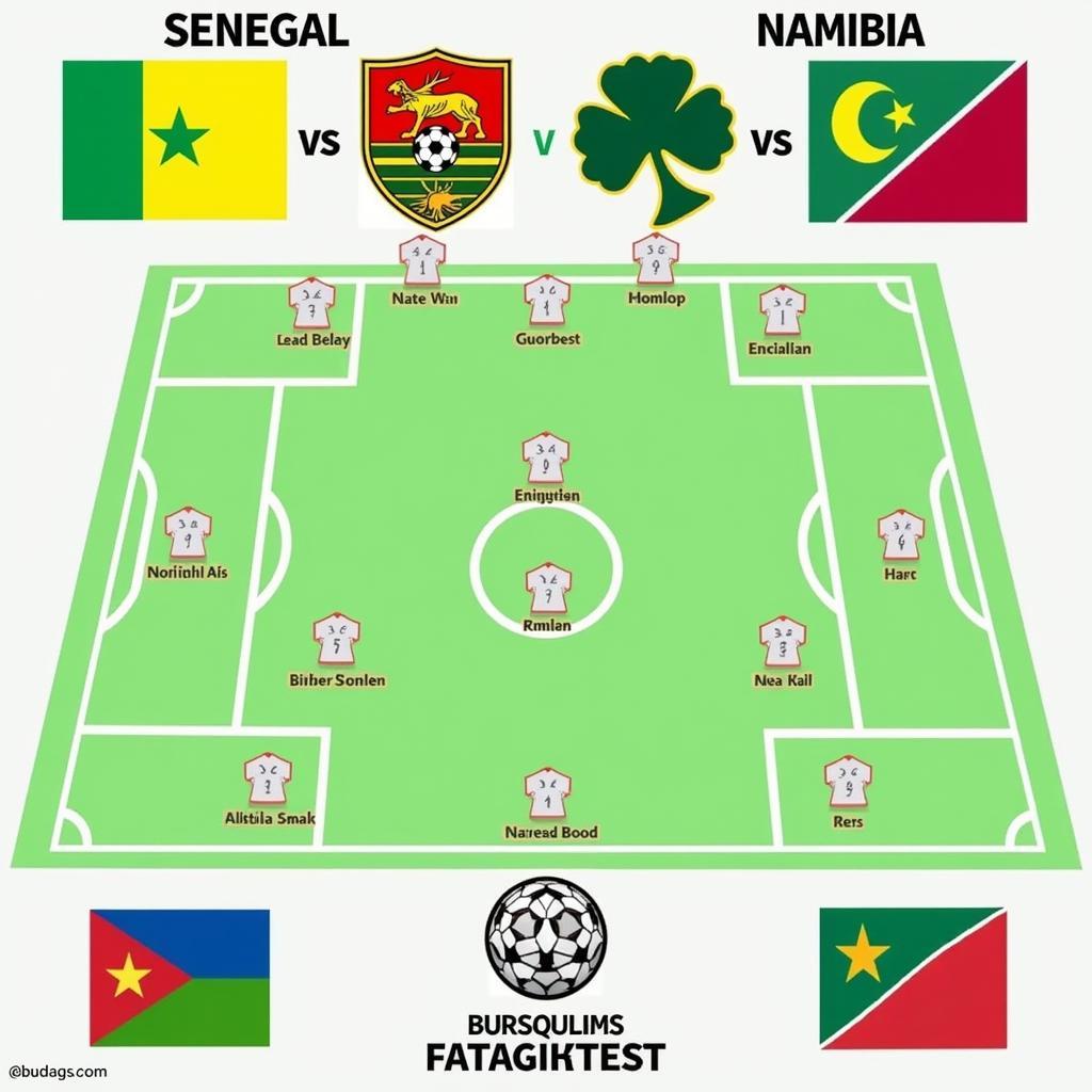 Senegal vs Namibia: Đội hình ra sân dự kiến