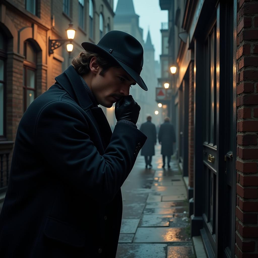 Sherlock Holmes Investigating Whitechapel