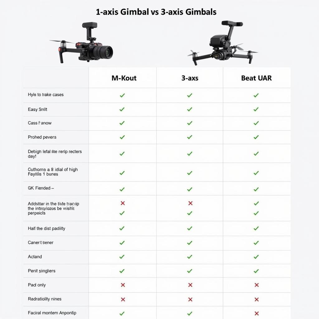 So sánh gimbal 1 trục và 3 trục