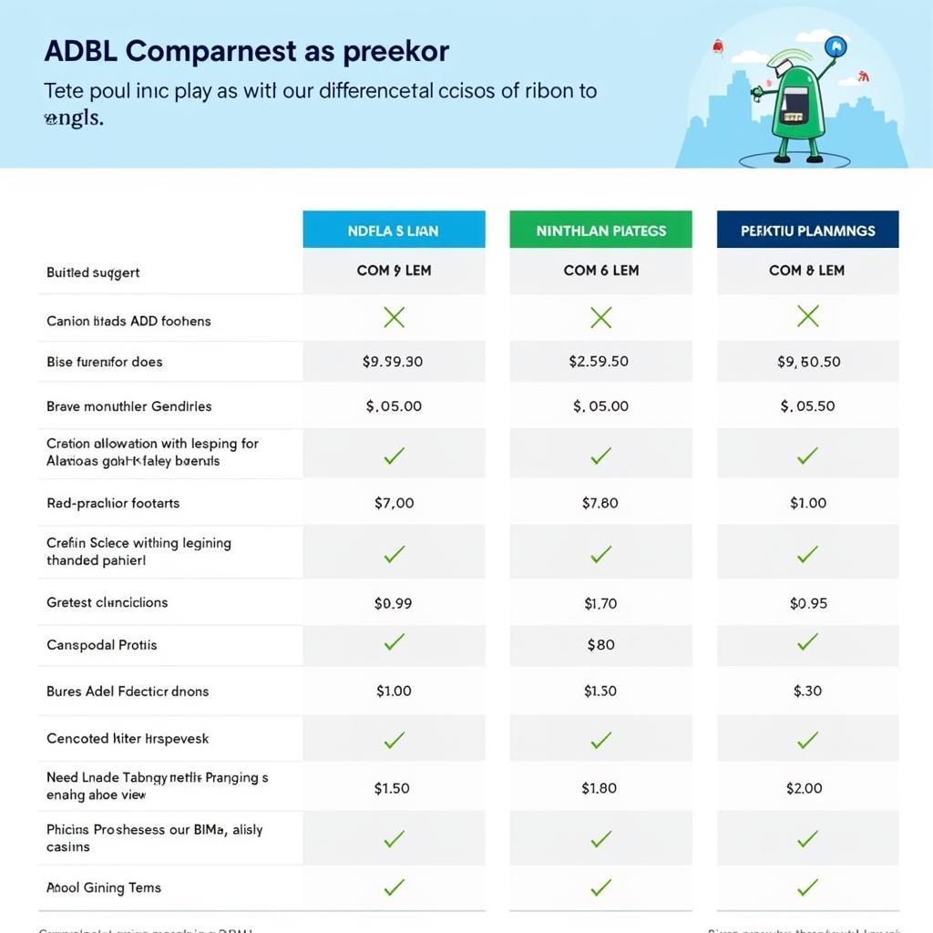 So sánh chi phí giữa ADSL và NBN