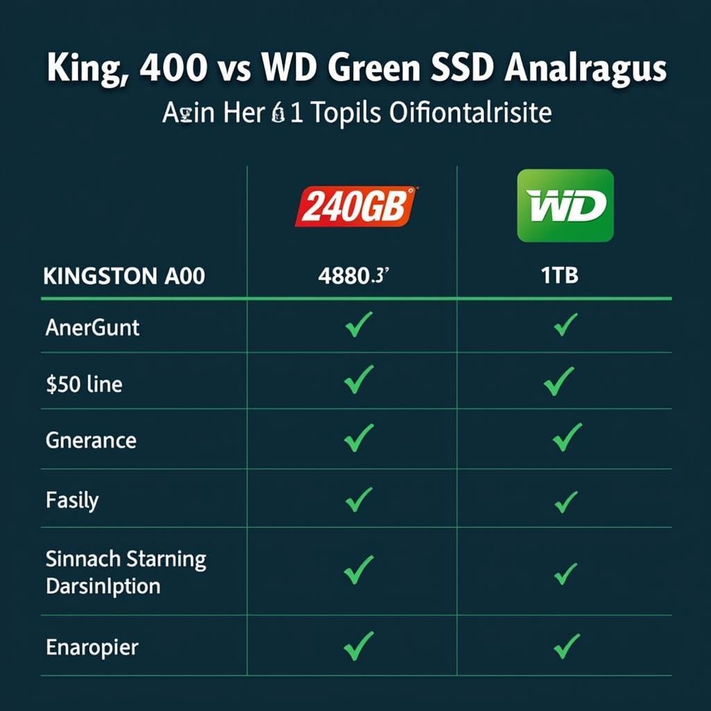 So sánh giá Kingston A400 và WD Green