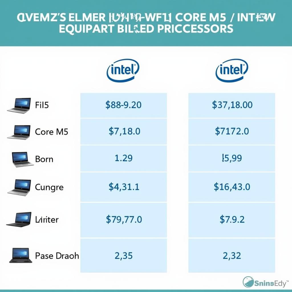 So sánh giá thành laptop Intel Core M5 và i5