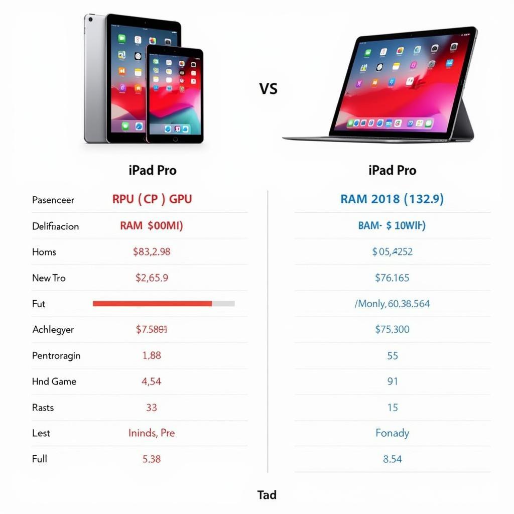 So sánh hiệu năng iPad vs iPad Pro