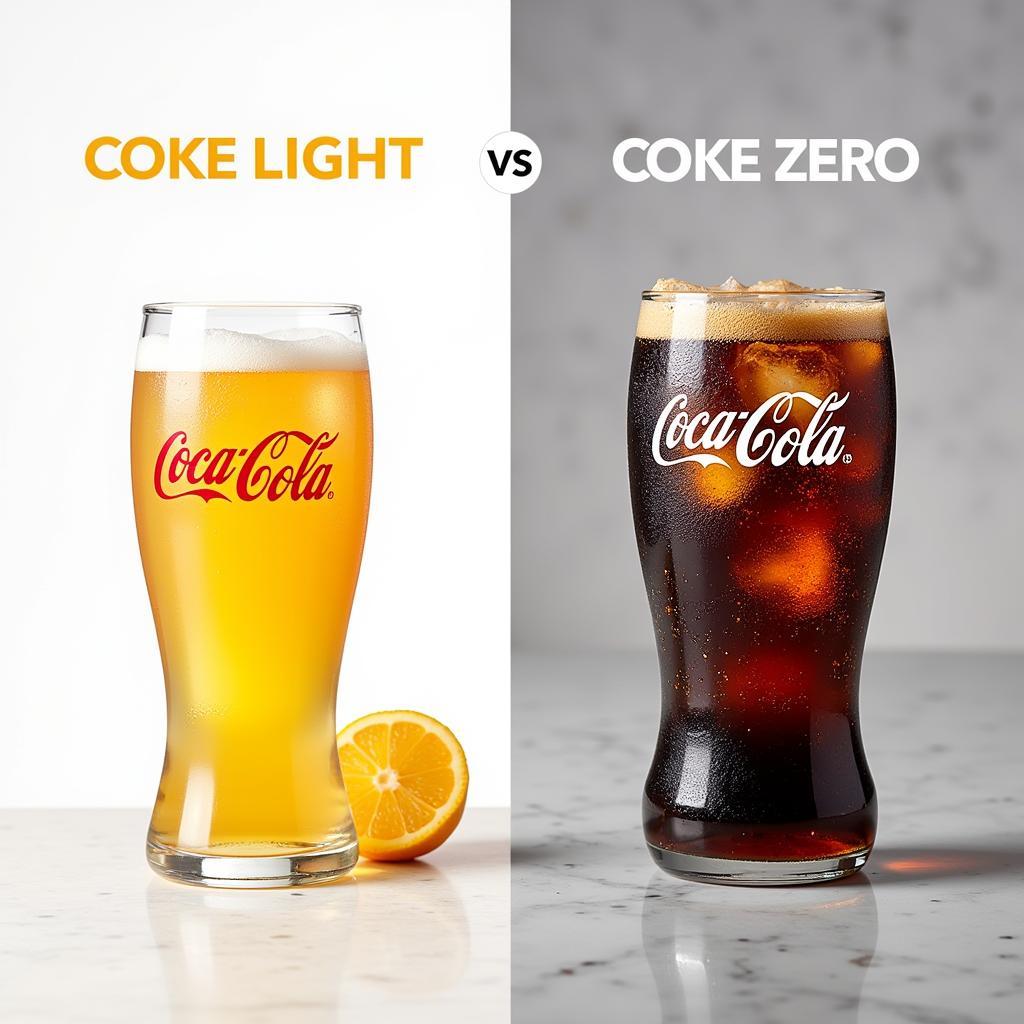 So sánh hương vị Coke Light và Coke Zero