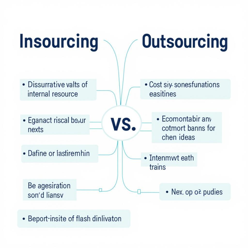 So sánh Insourcing và Outsourcing