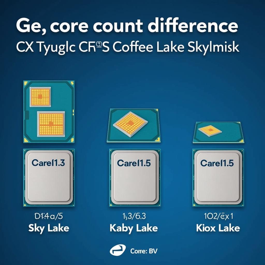 So sánh số lõi CPU Coffee Lake, Kaby Lake, Skylake