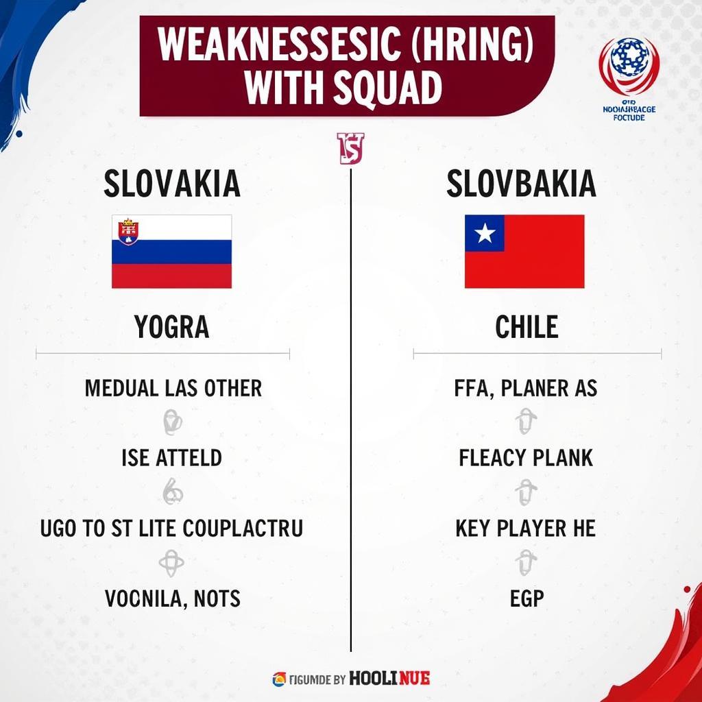 So sánh lực lượng Slovakia và Chile trước trận đấu