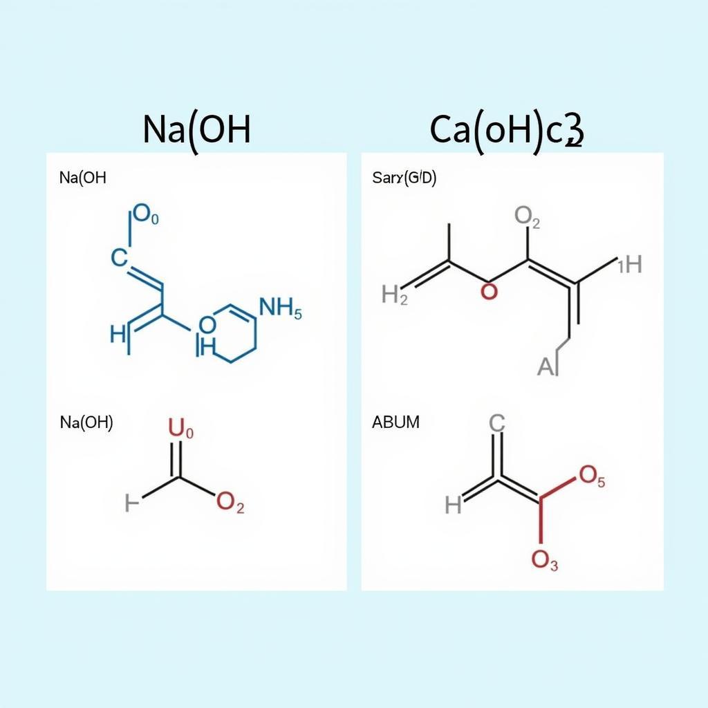 So sánh NaOH và Ca(OH)₂