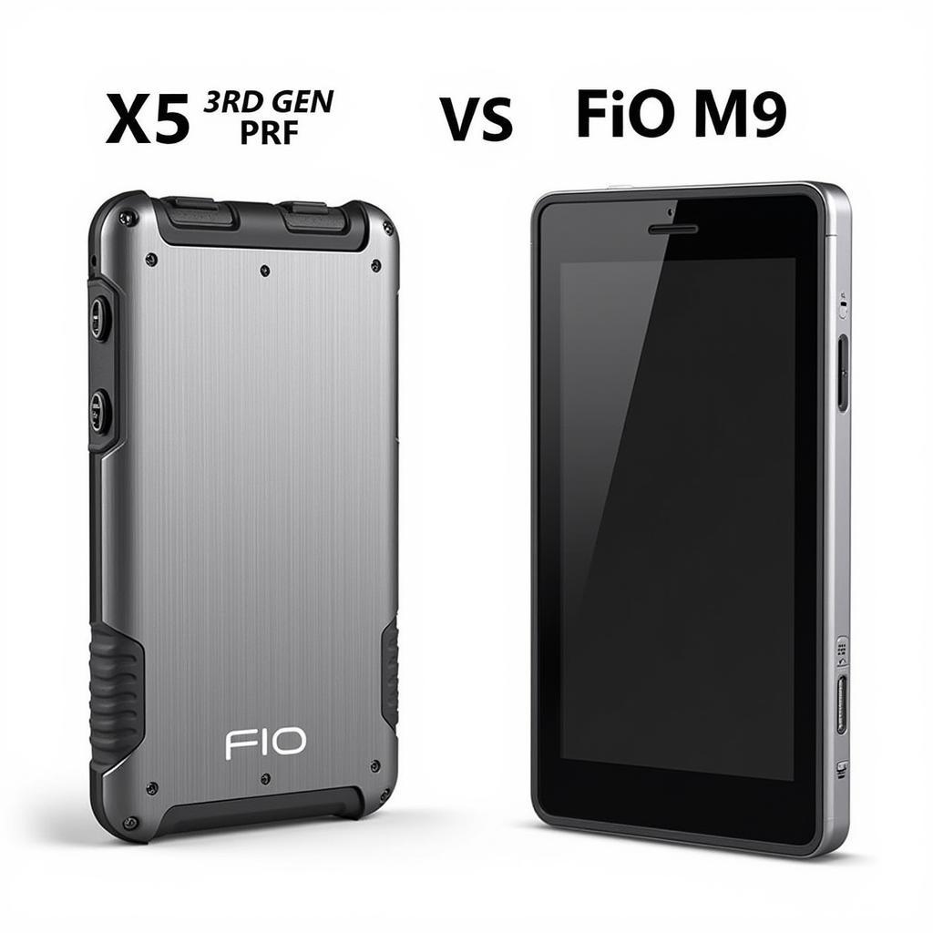 So sánh thiết kế giữa FiiO X5 3rd Gen và FiiO M9