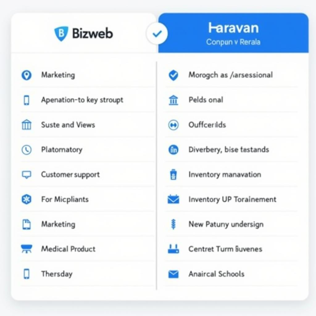 So sánh tính năng nổi bật giữa Bizweb và Haravan