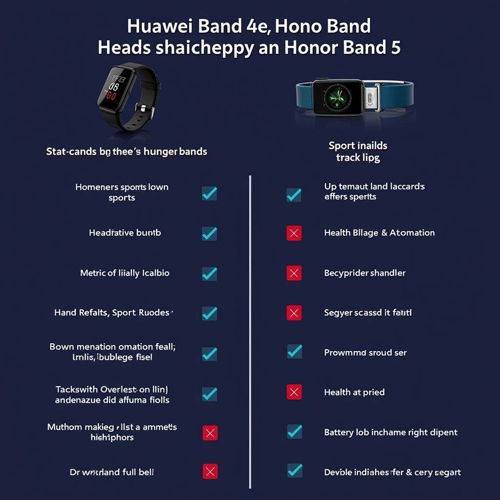 So sánh tính năng Huawei Band 4e và Honor Band 5